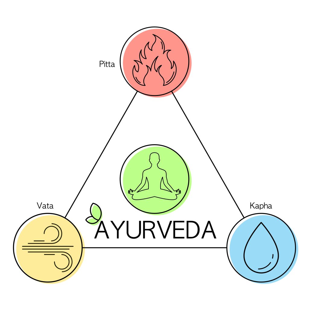 Ayurveda pour les reins, triangle des doshas